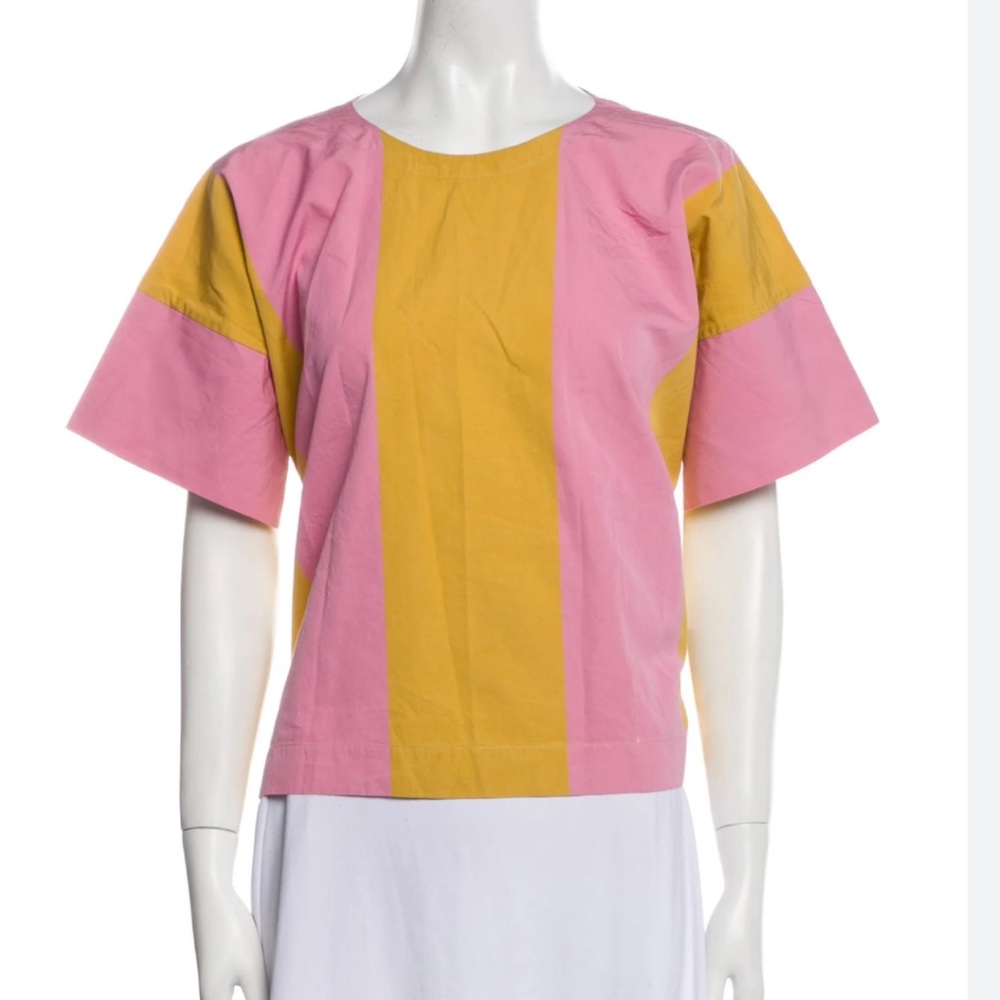Sofie D'Hoore Pink and Yellow Short Sleeve Tee